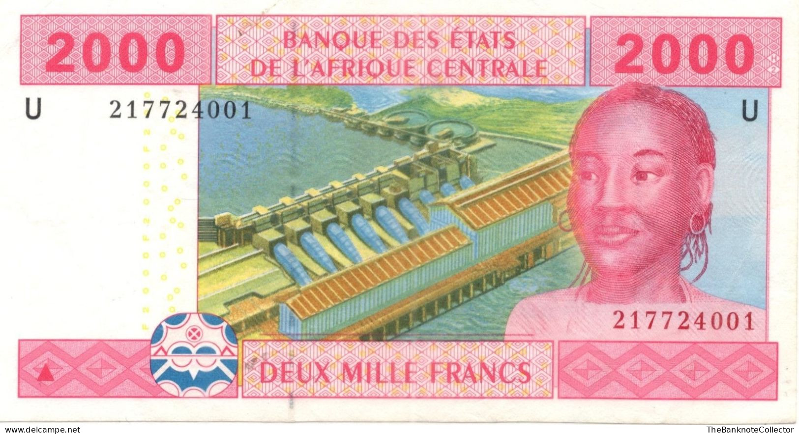 Central African States 2000 Francs 208-U  Cameroun ND 2002 AUNC - États D'Afrique Centrale