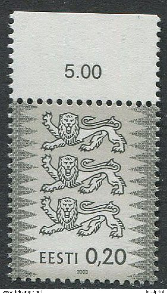 Estonia:Unused Stamp Estonian Town Coat Of Arm 0,20 Cents, 2003, MNH - Estonie