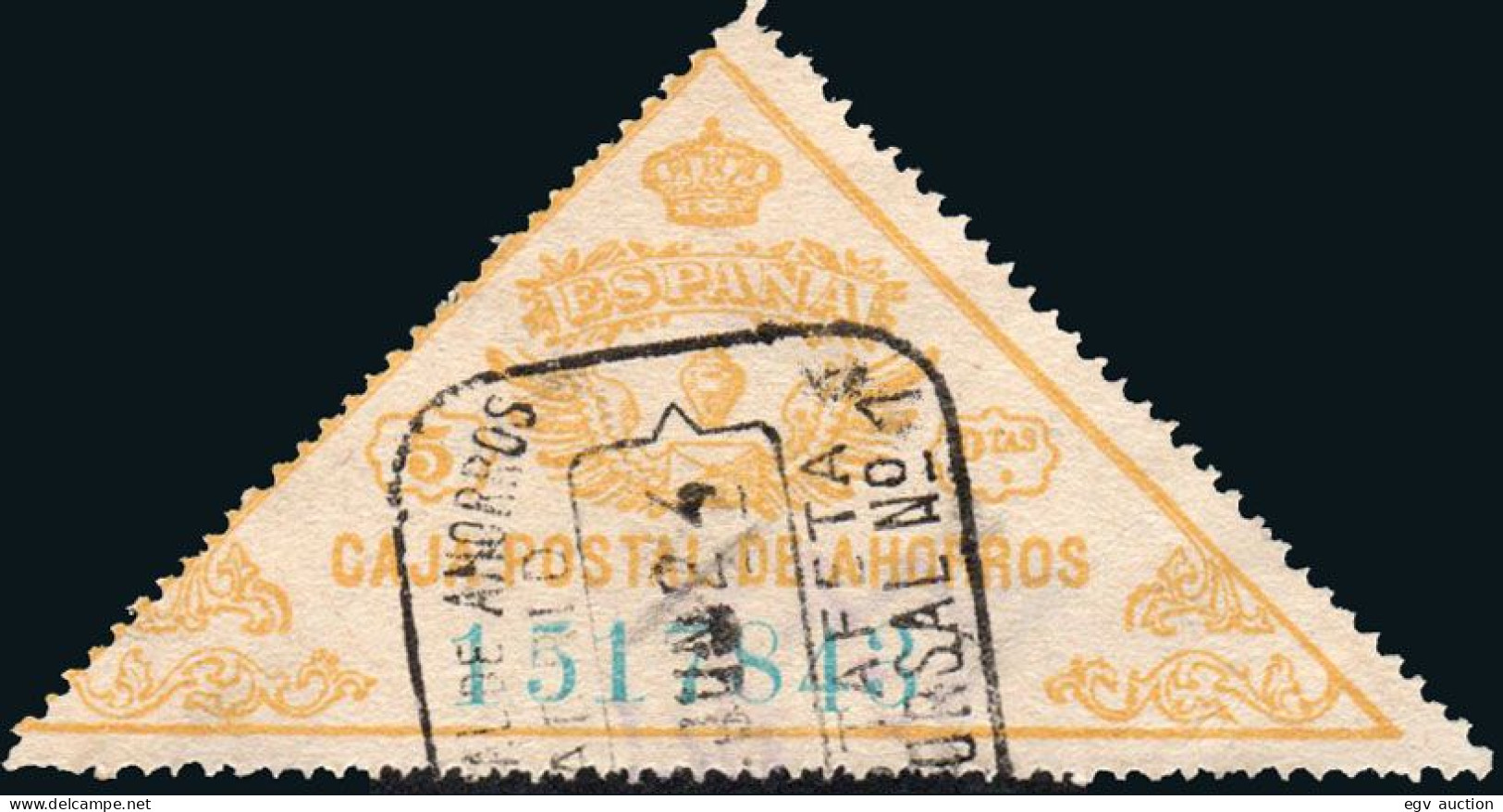 Madrid - Caja Postal Ahorros - Gálvez O 5 - Mat "Estafeta Sucursal N.º 1 - Caja Postal Ahorros" - Fiscale Zegels