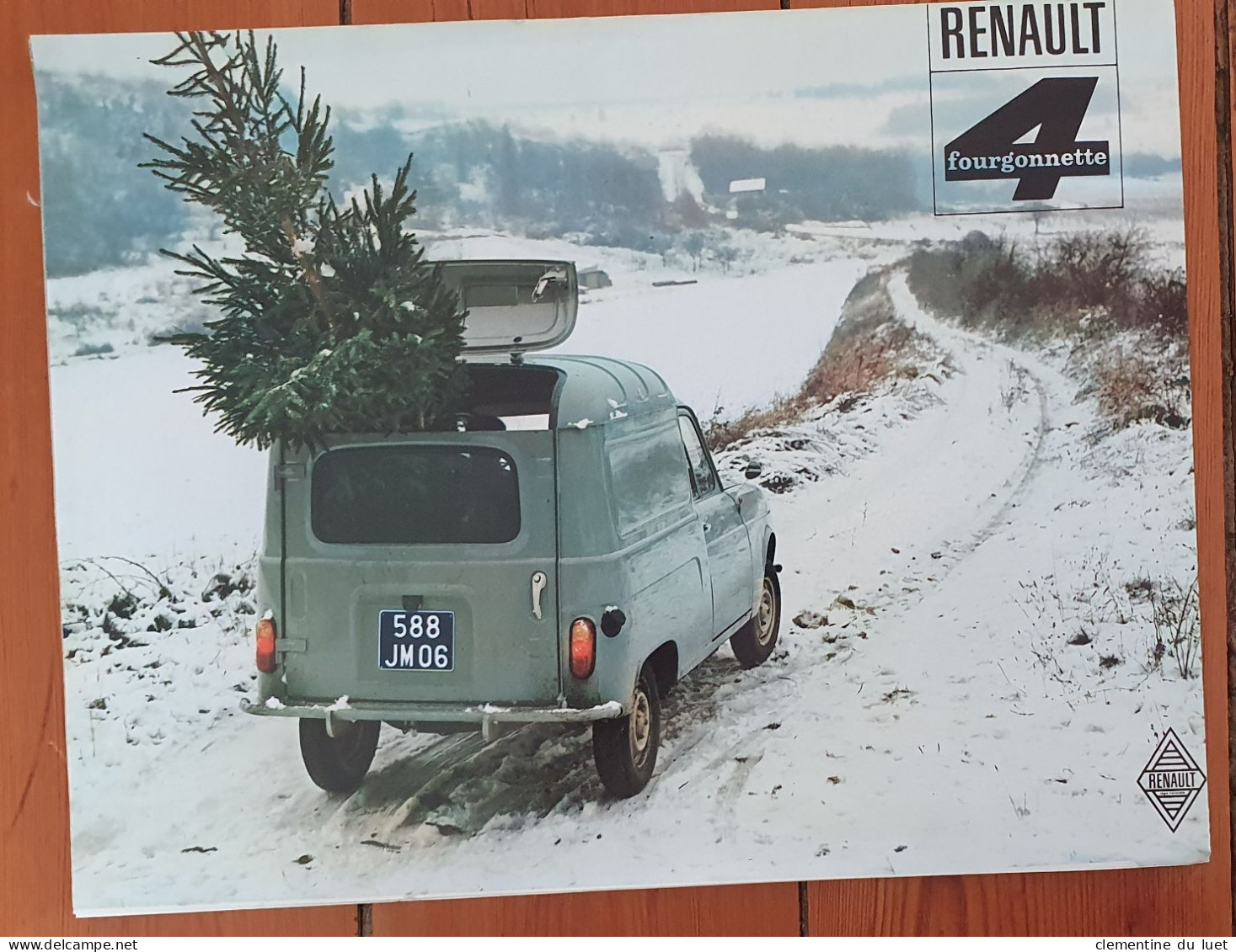 DOCUMENTS BROCHURE RENAULT 4 L FOURGONETTE - Coches