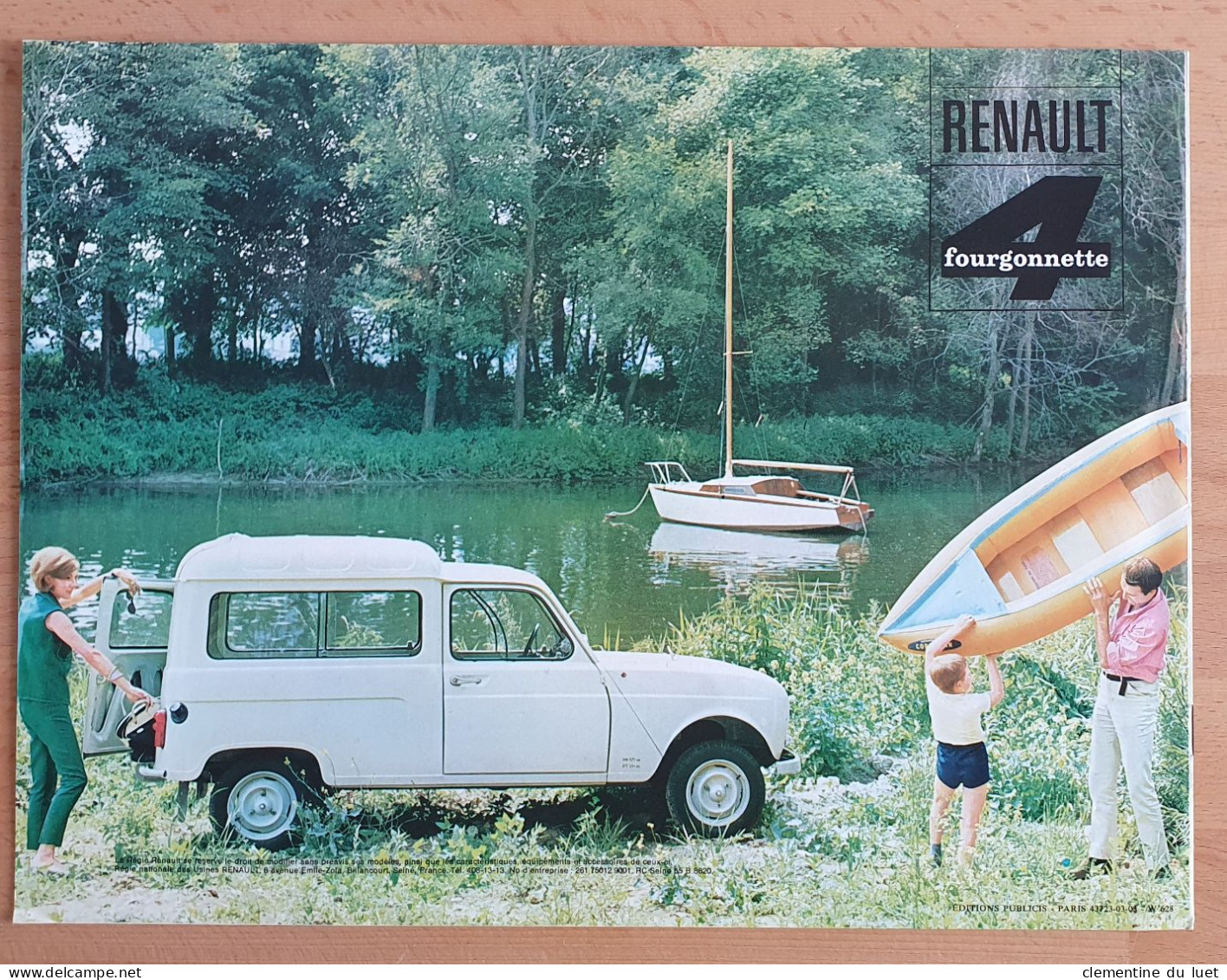 DOCUMENTS BROCHURE RENAULT 4 L FOURGONETTE