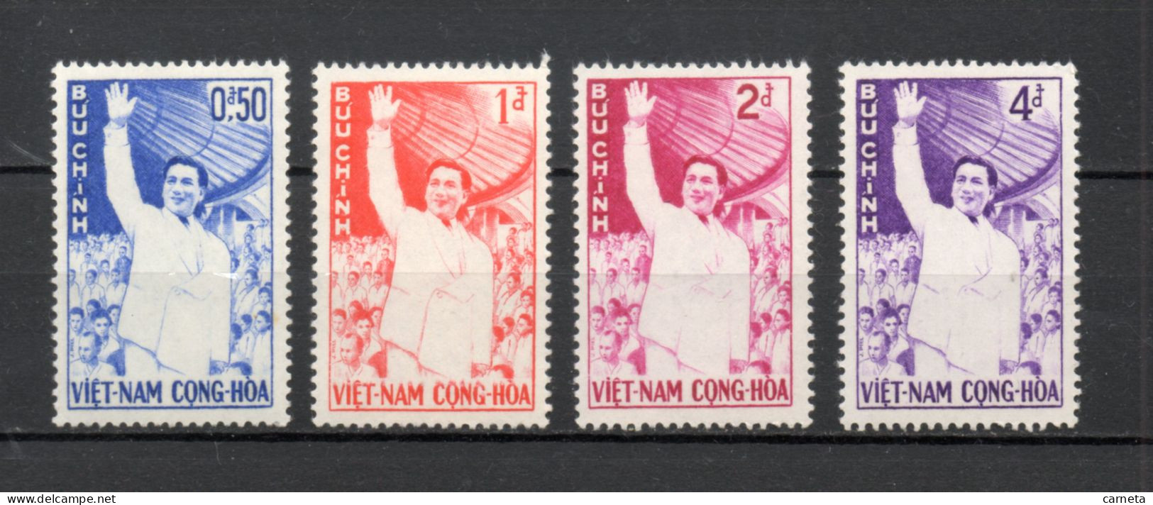 VIETNAM DU SUD   N° 161 à 164    NEUFS SANS CHARNIERE COTE 6.50€    PRESIDENT - Vietnam