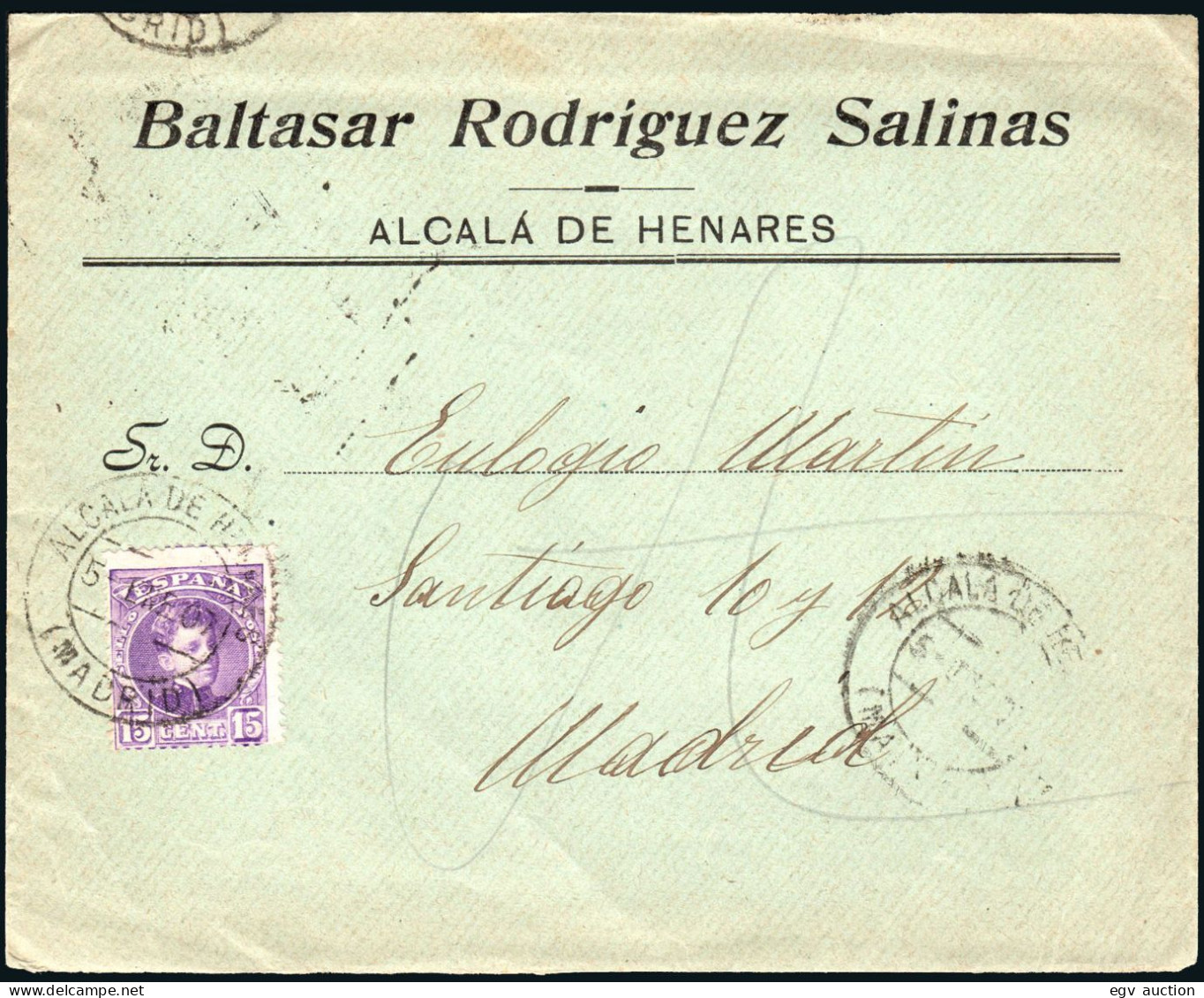 Madrid - Edi O 246 - Mat "Alcalá De Henares" - Cartas & Documentos