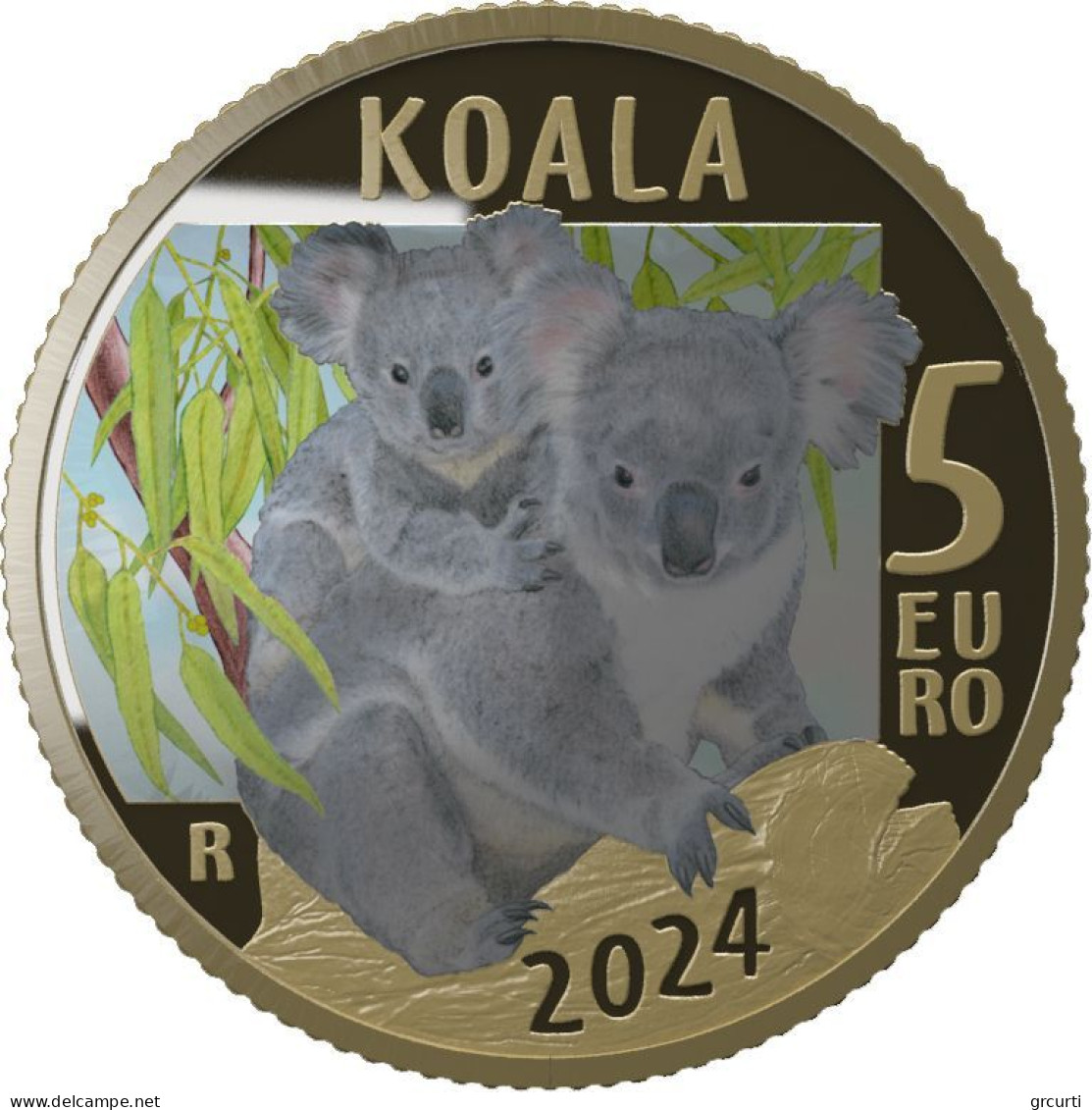 Italia - 5 Euro 2024 - Mondo Sostenibile - Animali In Via Di Estinzione - Koala - Italie