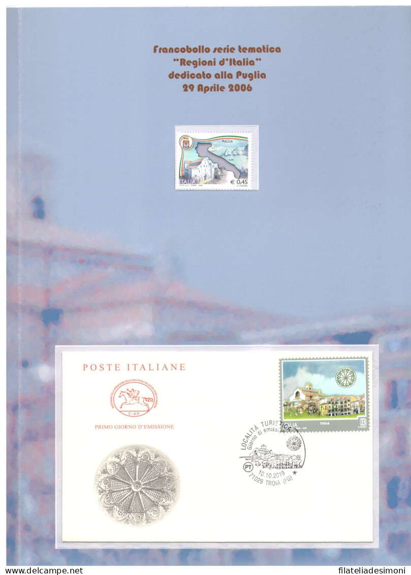 2019 Italia, Folder, Turistica Troia N. 713 - MNH** - Folder