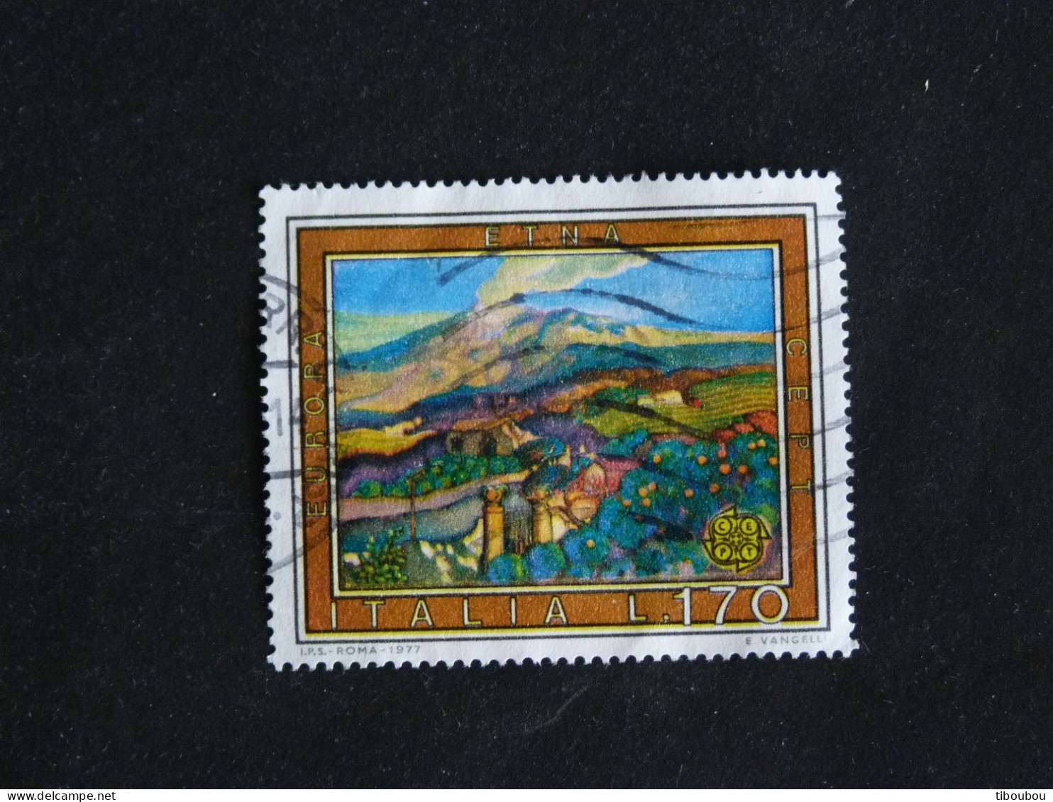 ITALIE ITALIA YT 1299 OBLITERE - EUROPA ETNA VOLCAN - 1971-80: Oblitérés