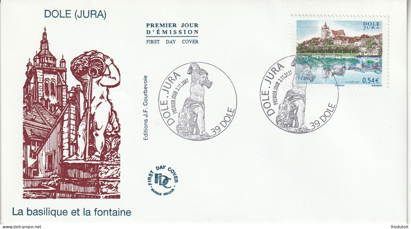 FDC - 2007 - DOLE (Jura) - 2000-2009