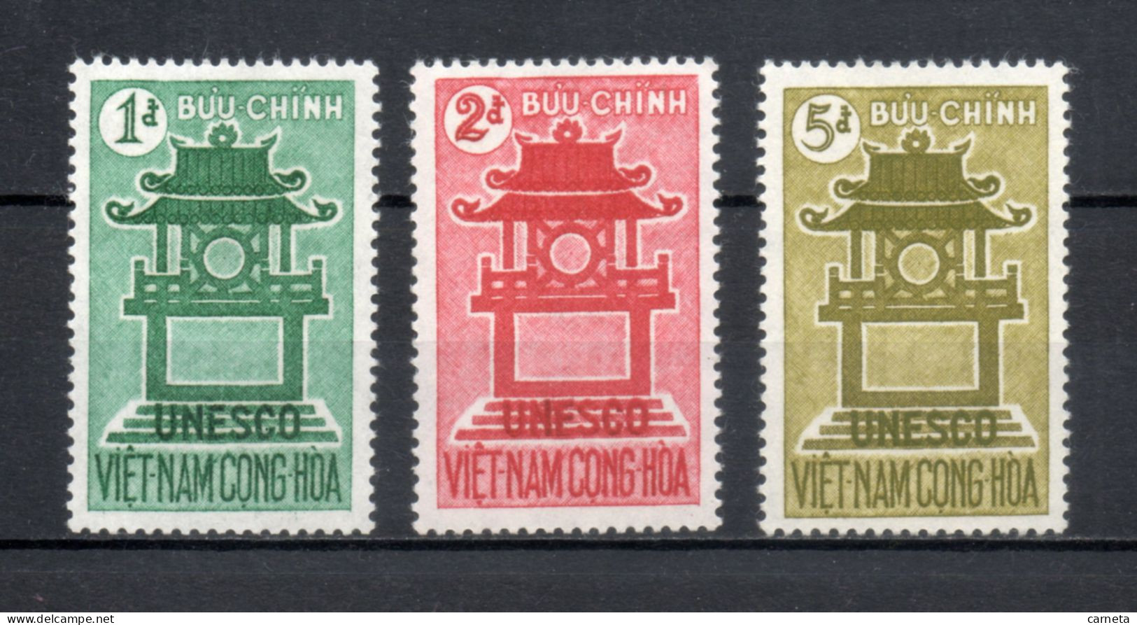 VIETNAM DU SUD   N° 181 à 183    NEUFS SANS CHARNIERE COTE 2.00€     UNESCO - Vietnam
