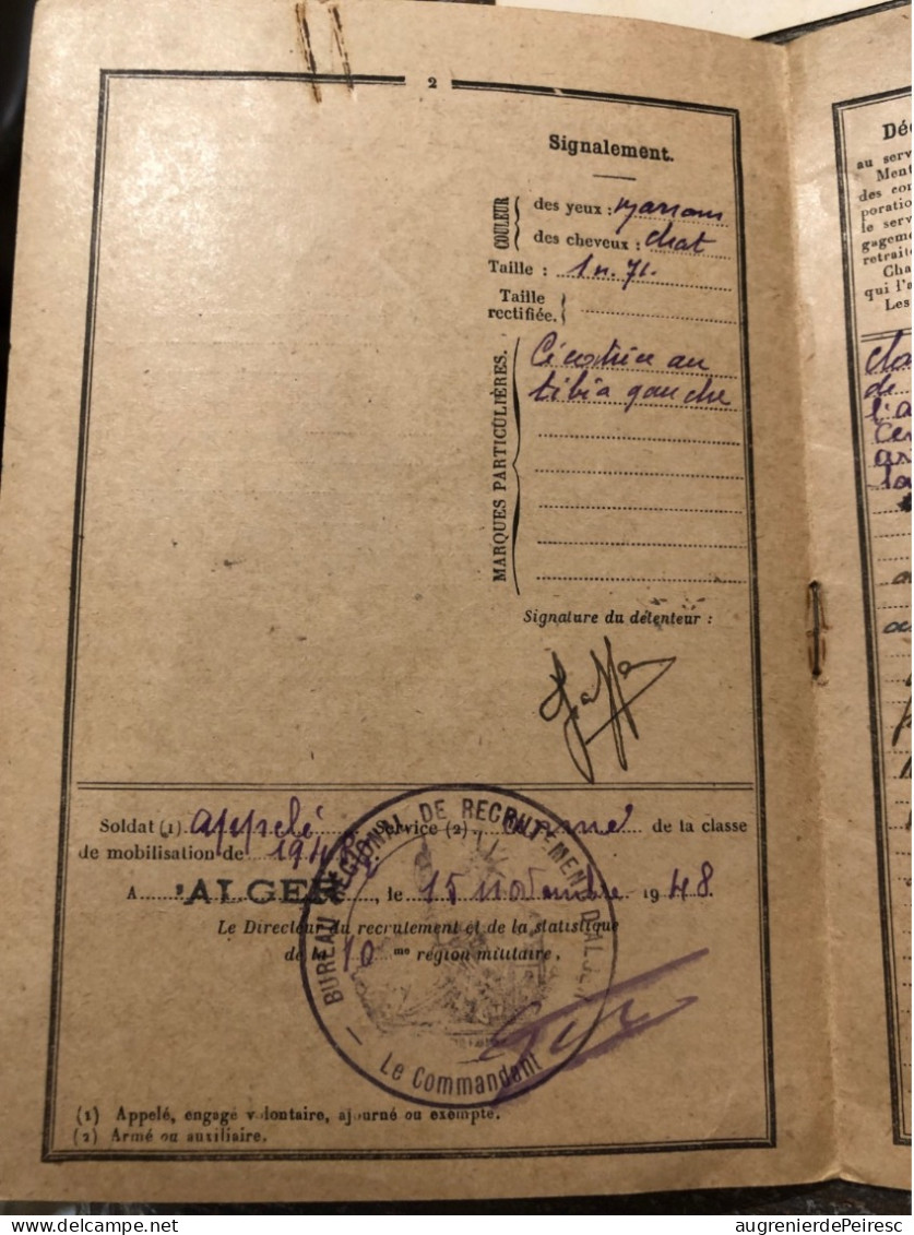 Documents Militaires D’un Appelé D’Algerie 1949 253eme BRM Rouiba - Dokumente