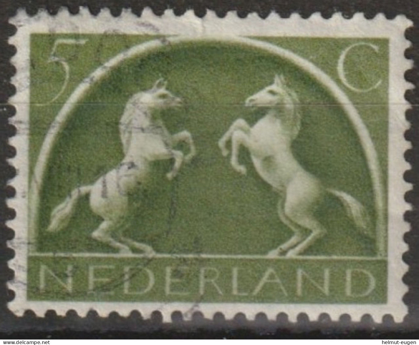 MiNr. 411 Niederlande       1943, 15. Mai/1944, 1. April. Freimarken: Germanische Symbole Und Seehelden. - Oblitérés