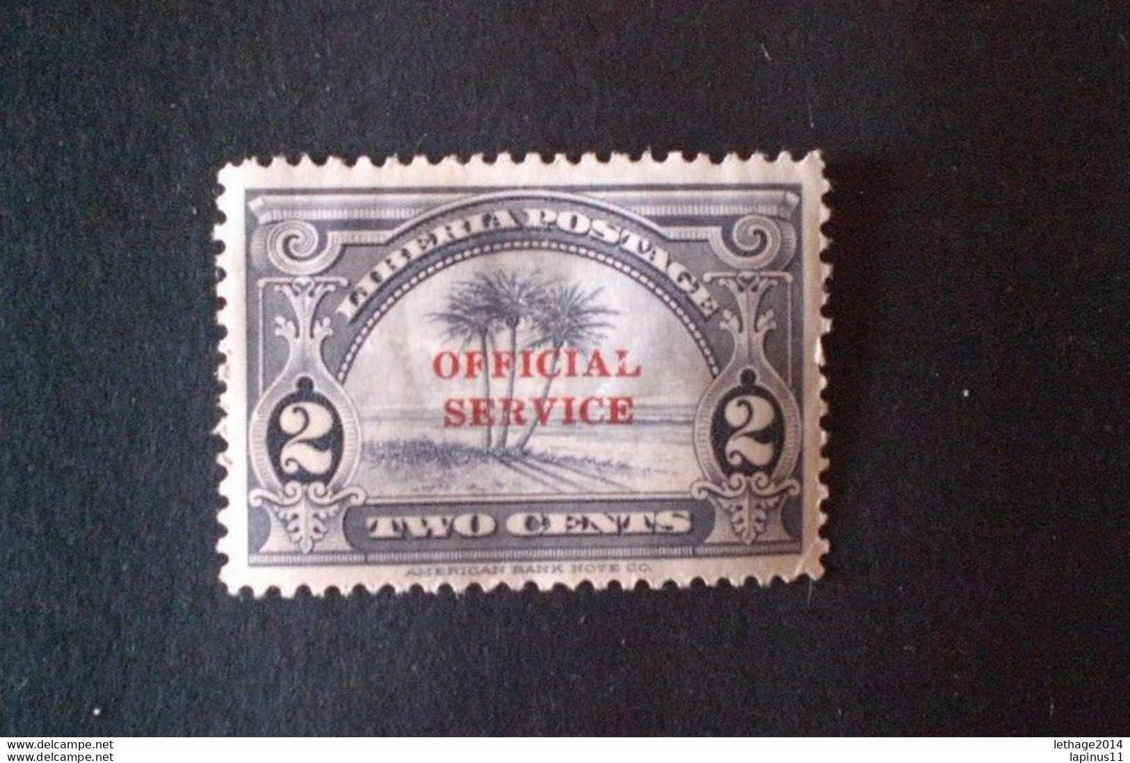 LIBERIA 1936 Airmail - Official Stamp Surcharged - Liberia