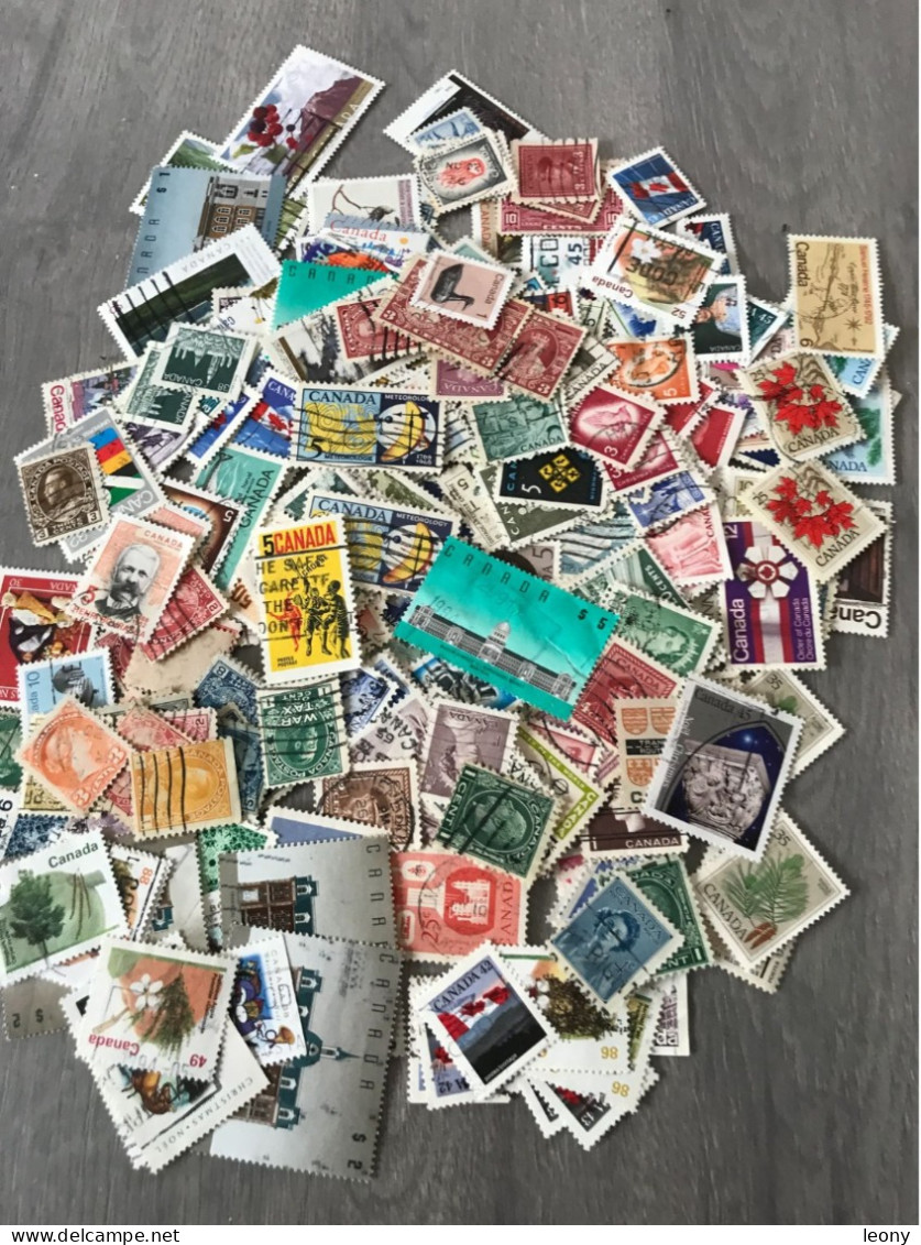 Environ  500 TIMBRES DIVERS Du  CANADA - OBLITERES - Vrac (max 999 Timbres)