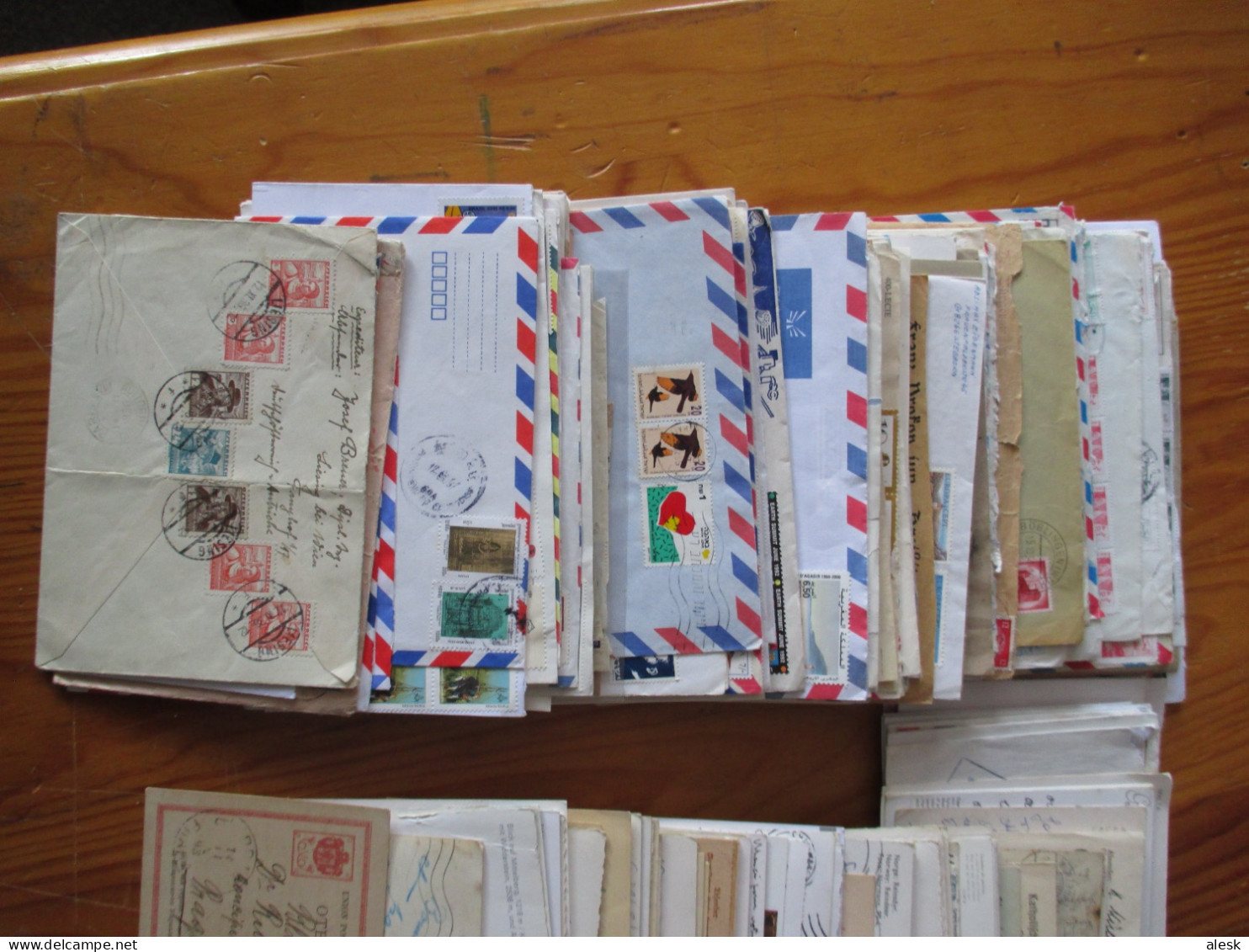 LOT + 250 Lettres Cartes - COURRIER MONDE Pas De France - Voir Scannes - Kilowaar (max. 999 Zegels)