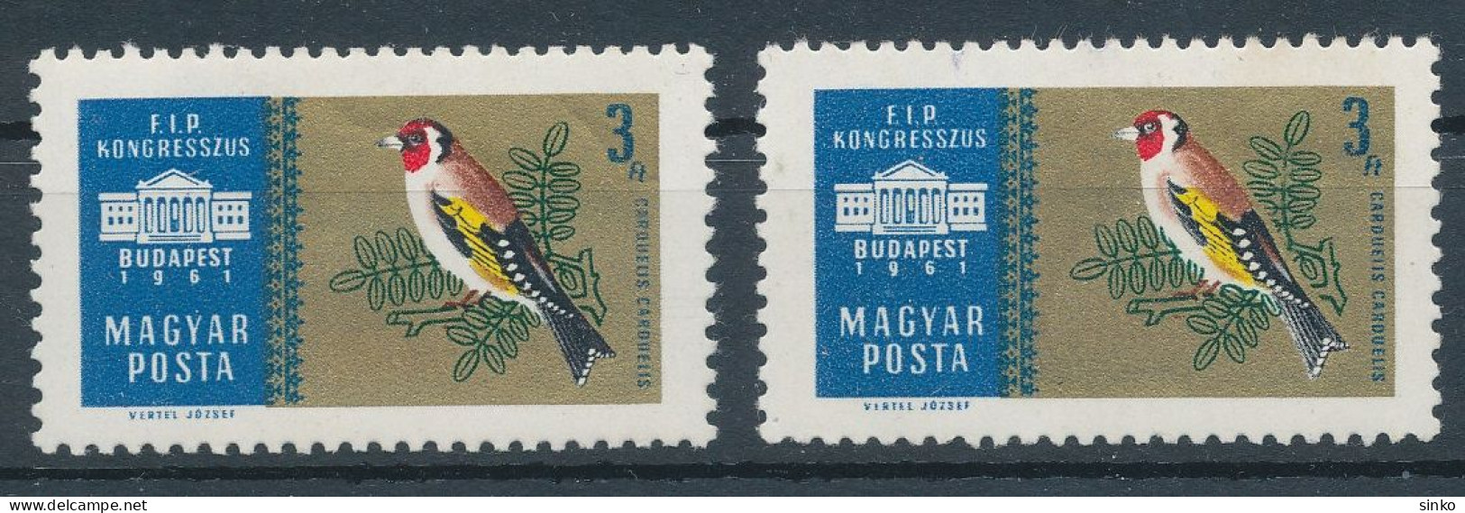 1961. International Stamp Exhibition Budapest (II.) - Misprint - Varietà & Curiosità