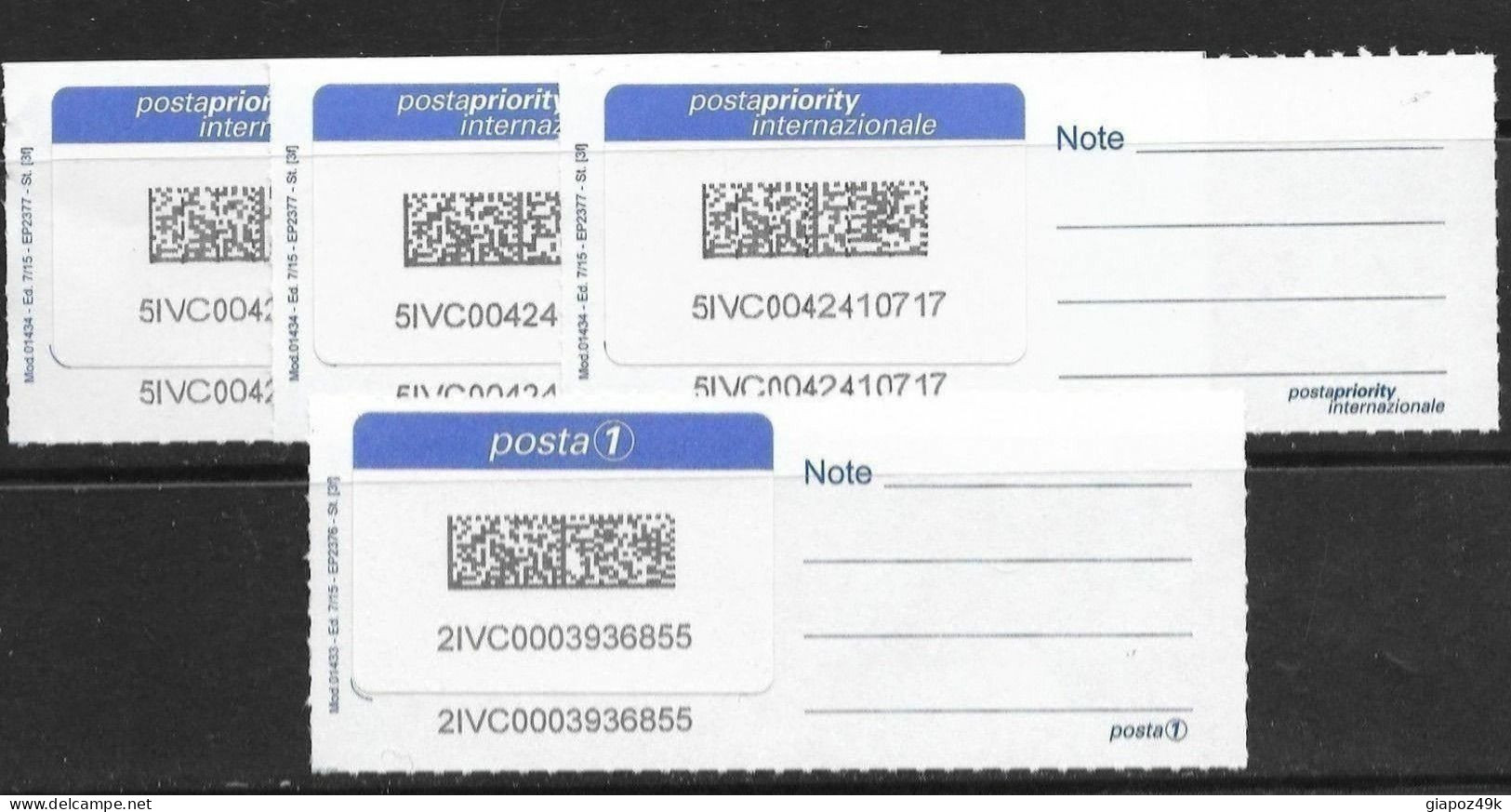 ● ITALIA 2015 ֍ LEONARDESCA ֍ Posta1 = A + PostaPriority = A Zona 1 / 2 / 3 ● Serie Completa ● Nominale 16,85 € ● - 2001-10:  Nuovi