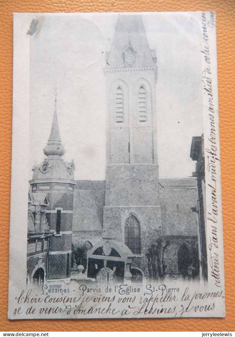 LESSINES  -  Parvis De L'Eglise St-Pierre   -  1905 - Lessines