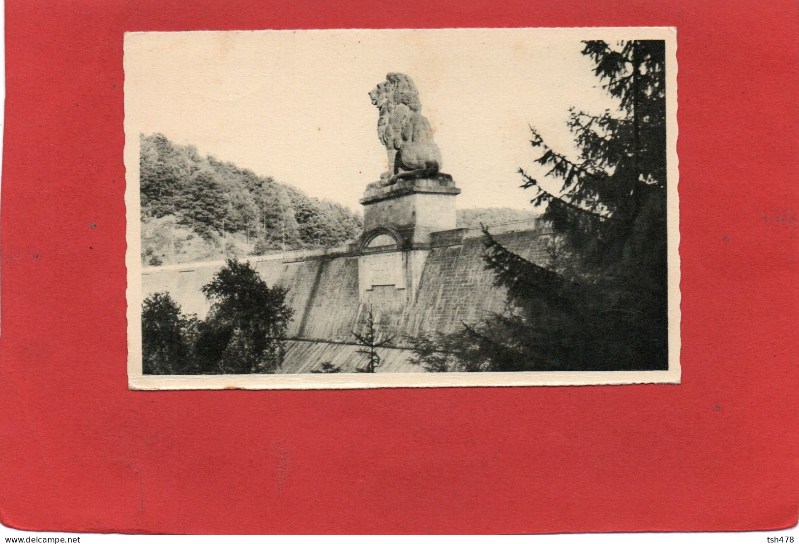 BELGIQUE---LA GILEPPE---Le Barrage Et Le Lion--voir 2 Scans - Gileppe (Stuwdam)