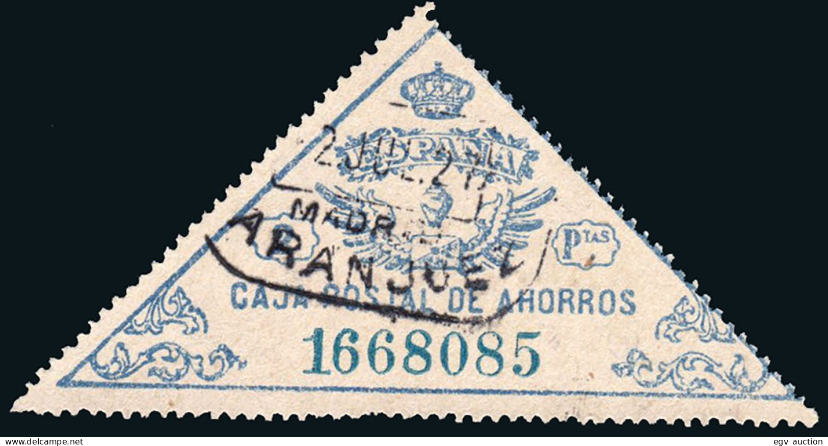 Madrid - Caja Postal Ahorros - Gálvez 4 - Mat "C.P.A. - Aranjuez" - Revenue Stamps