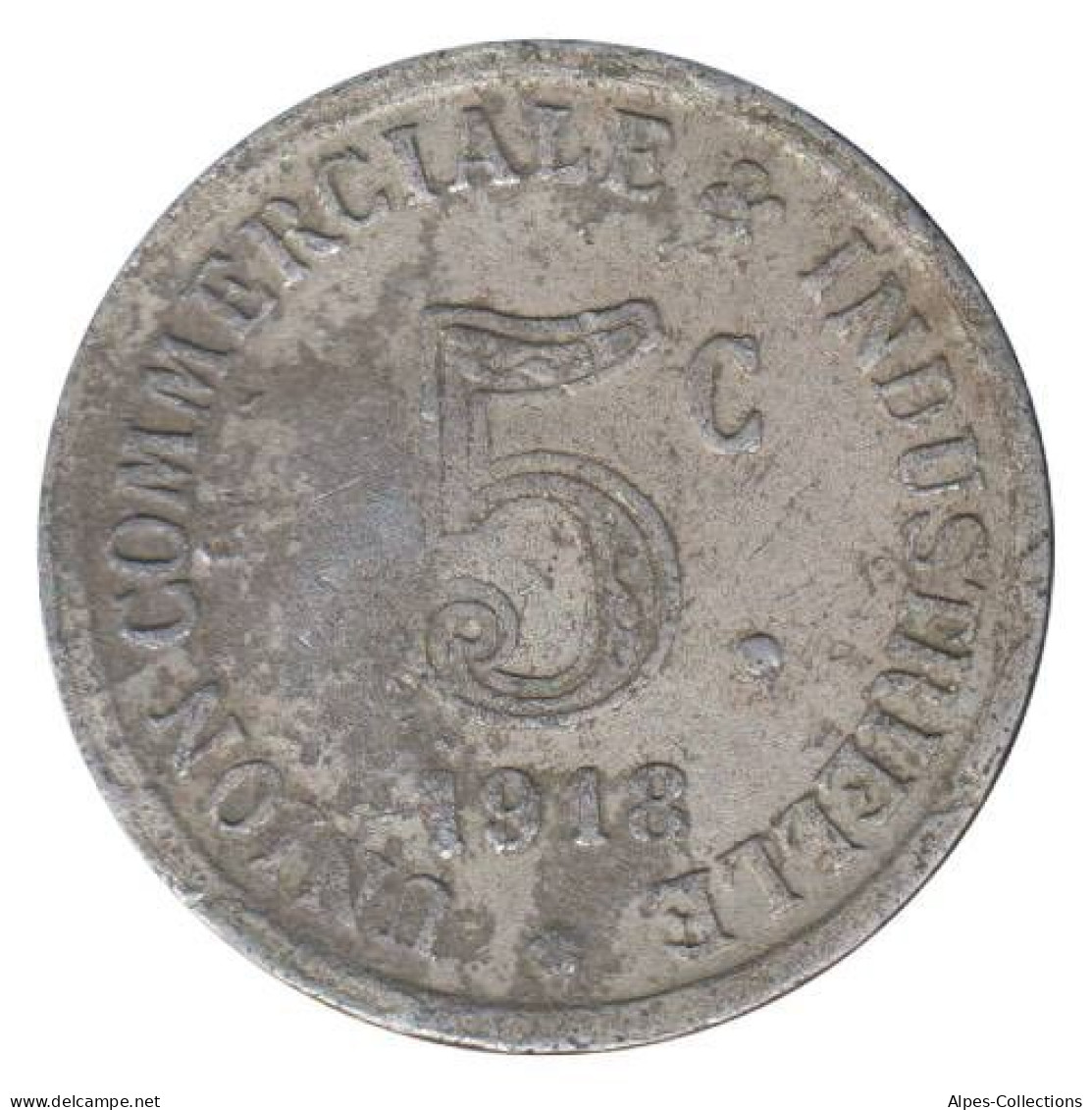 ANNONAY - 01.01 - Monnaie De Nécessité - 5 Centimes 1918 - Notgeld