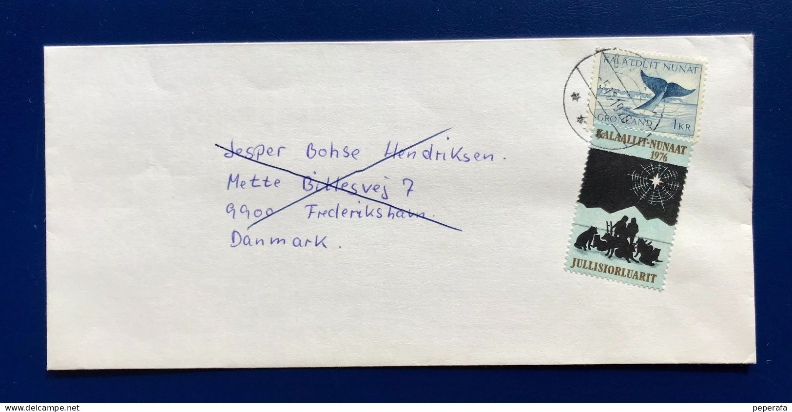 Denmark, Greenland GRØNLAND 1976, USED Cover With Christmas Stamp RARE - FDC