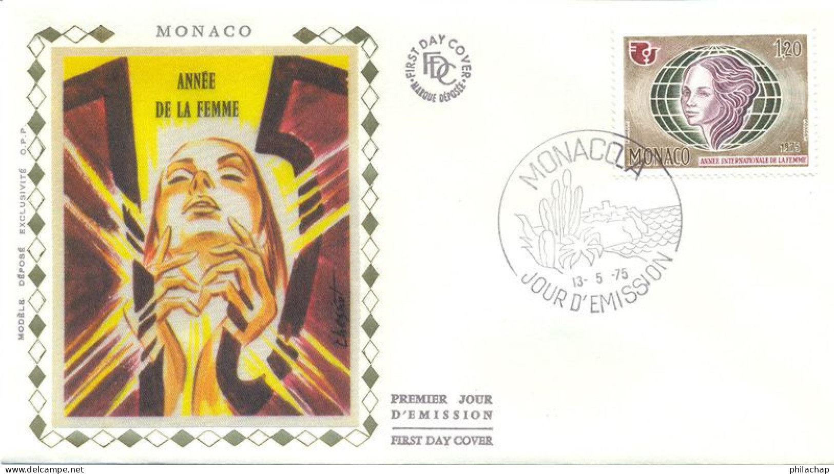 Monaco FDC 1975 Yvert 1017 Annee De La Femme - FDC