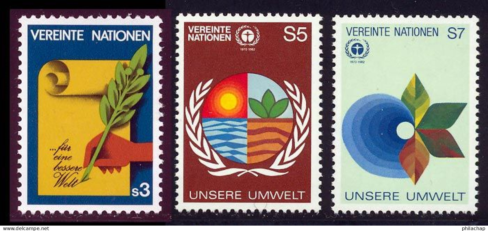 NU (Vienne) 1982 Yvert 23 / 25 ** TB - Unused Stamps