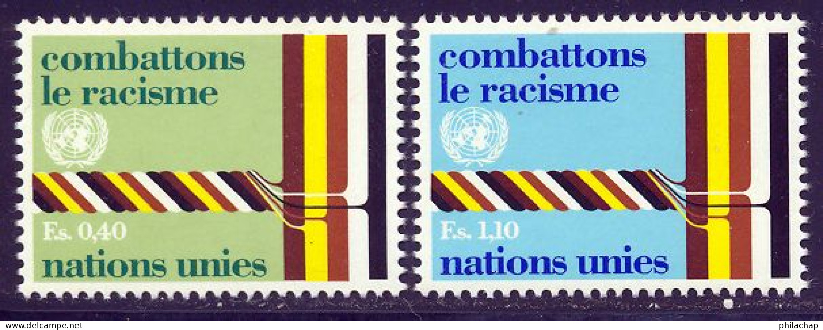 NU (Geneve) 1977 Yvert 68 / 69 ** TB - Unused Stamps