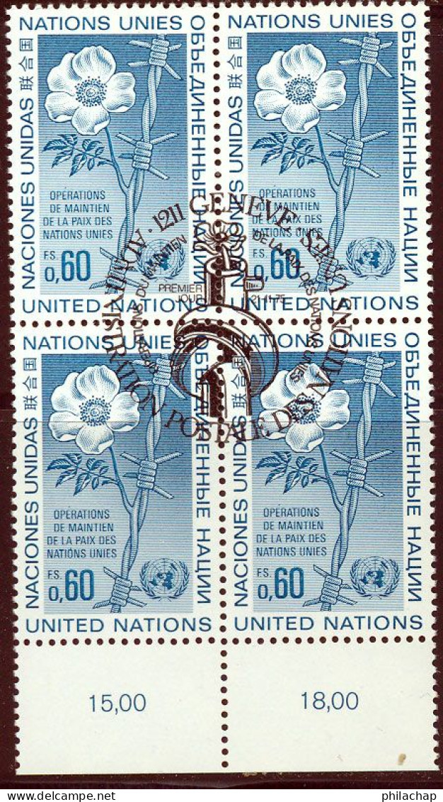 NU (Geneve) 1975 Yvert 54 (o) TB Premier Jour - Unused Stamps