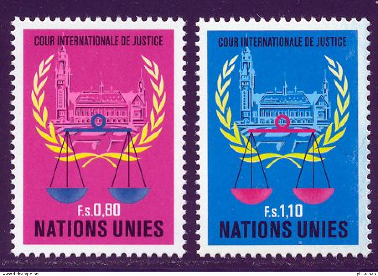 NU (Geneve) 1979 Yvert 86 / 87 ** TB - Unused Stamps