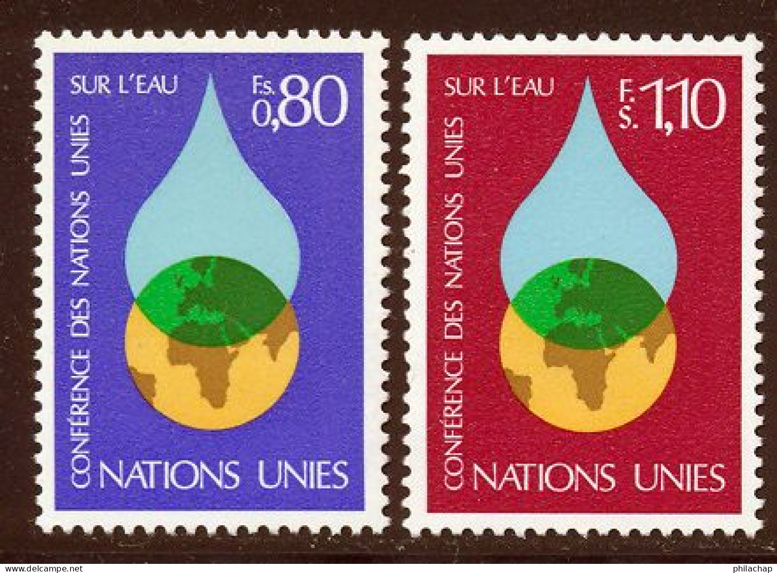 NU (Geneve) 1977 Yvert 64 / 65 ** TB - Unused Stamps