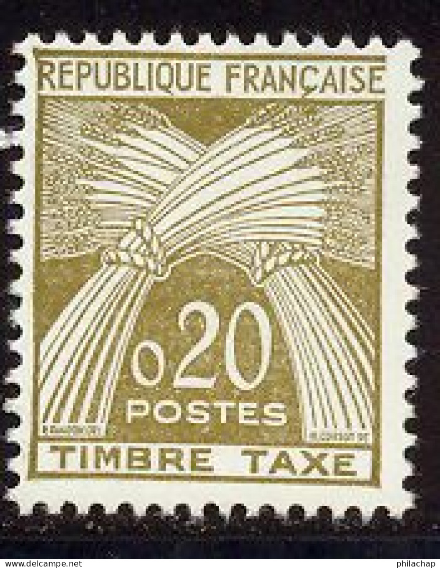 France Taxe 1960 Yvert 92 ** TB - 1960-.... Nuevos