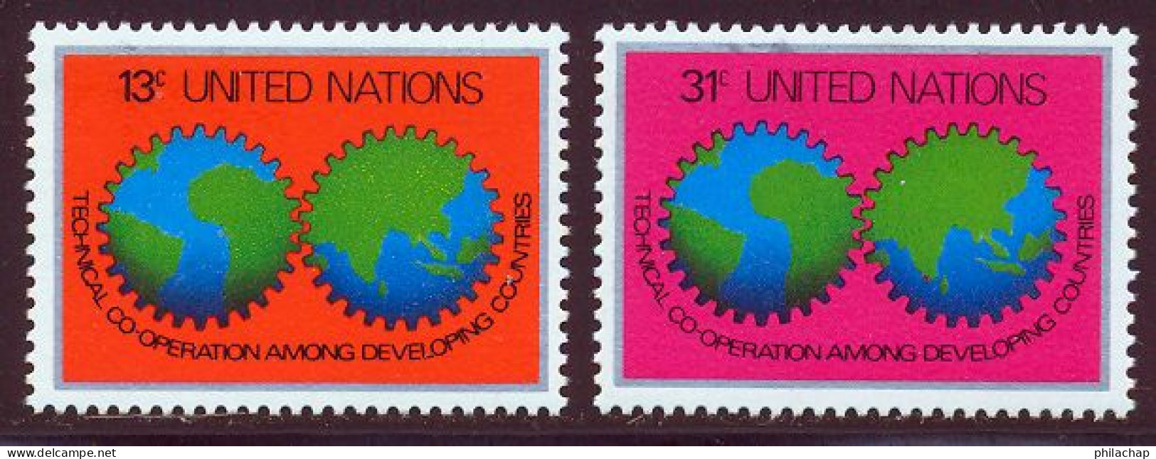 NU (New York) 1978 Yvert 294 / 295 ** TB - Unused Stamps