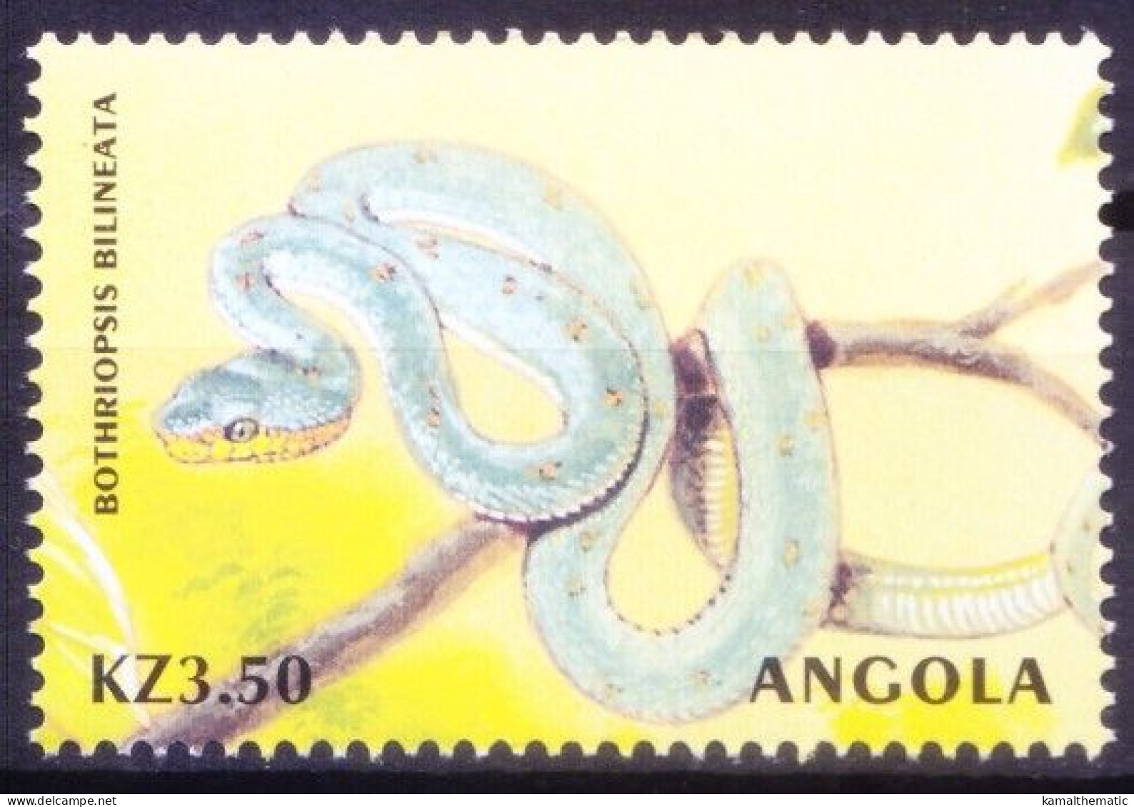 Angola 2000 MNH, Amazonian Palm Viper, Reptiles, Snake - Snakes