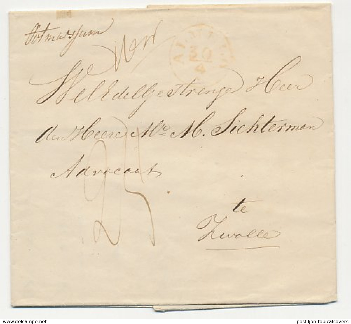 Distributiekantoor Ootmarsum - Almelo - Zwolle 1846 - ...-1852 Voorlopers