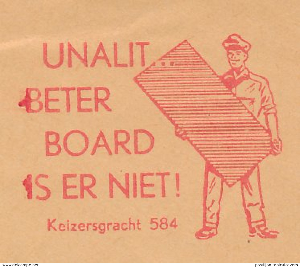 Meter Cover Netherlands 1967 Board - Unalit - Amsterdam  - Autres & Non Classés