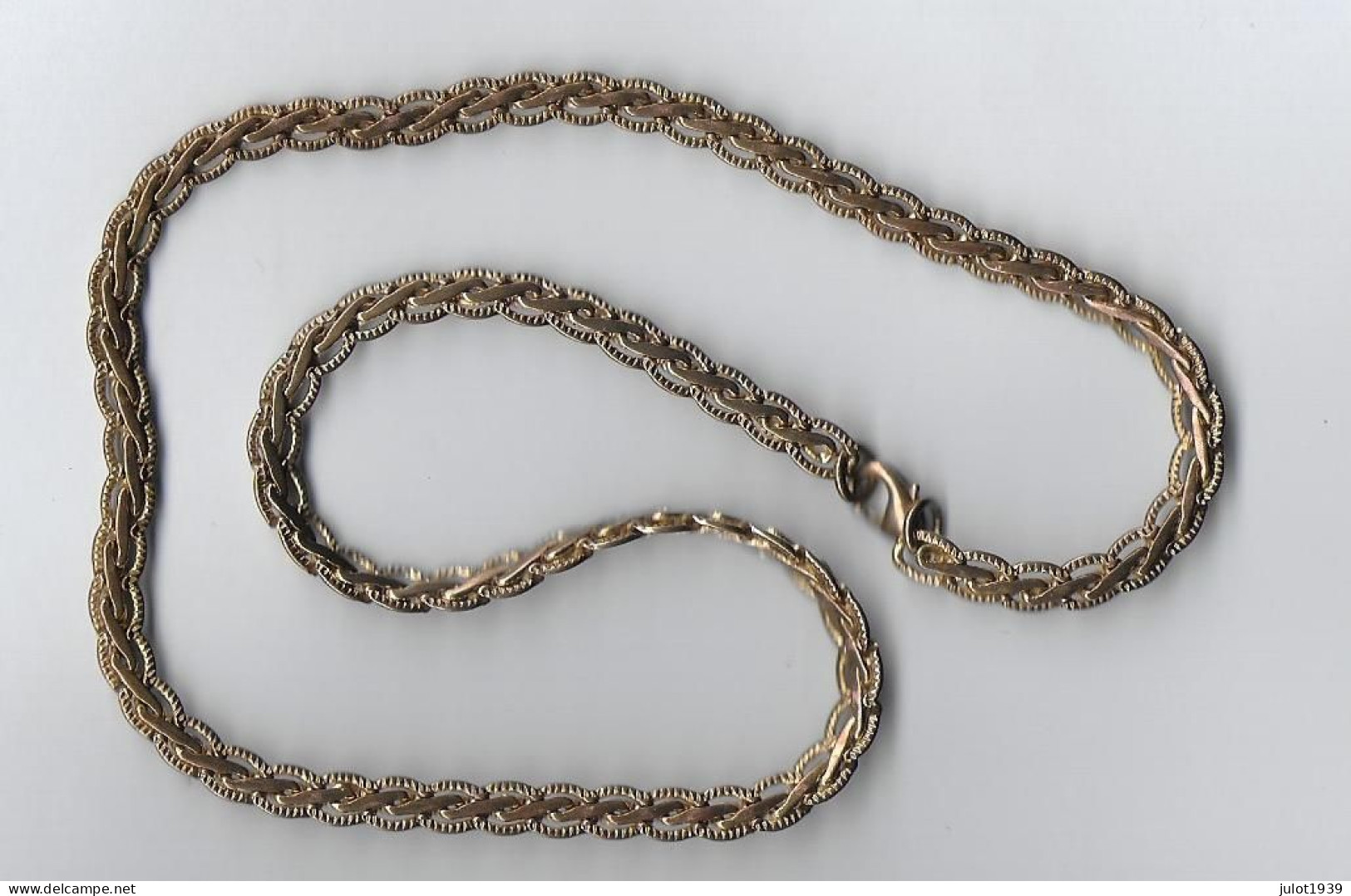 Julot1939 .... COLLIER Plaqué OR De 42 CM , 19 Grammes . - Collane/Catenine