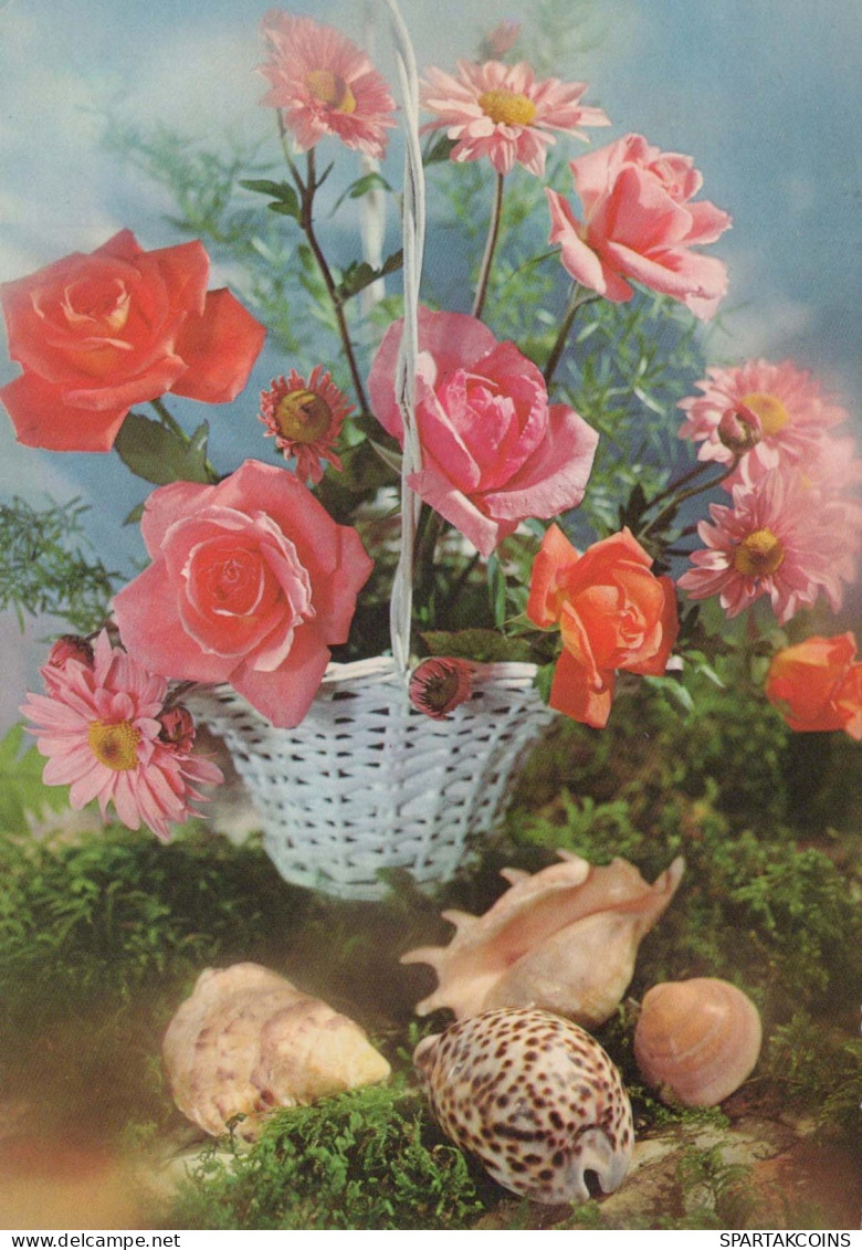 FLOWERS Vintage Postcard CPSM #PAS670.GB - Flowers