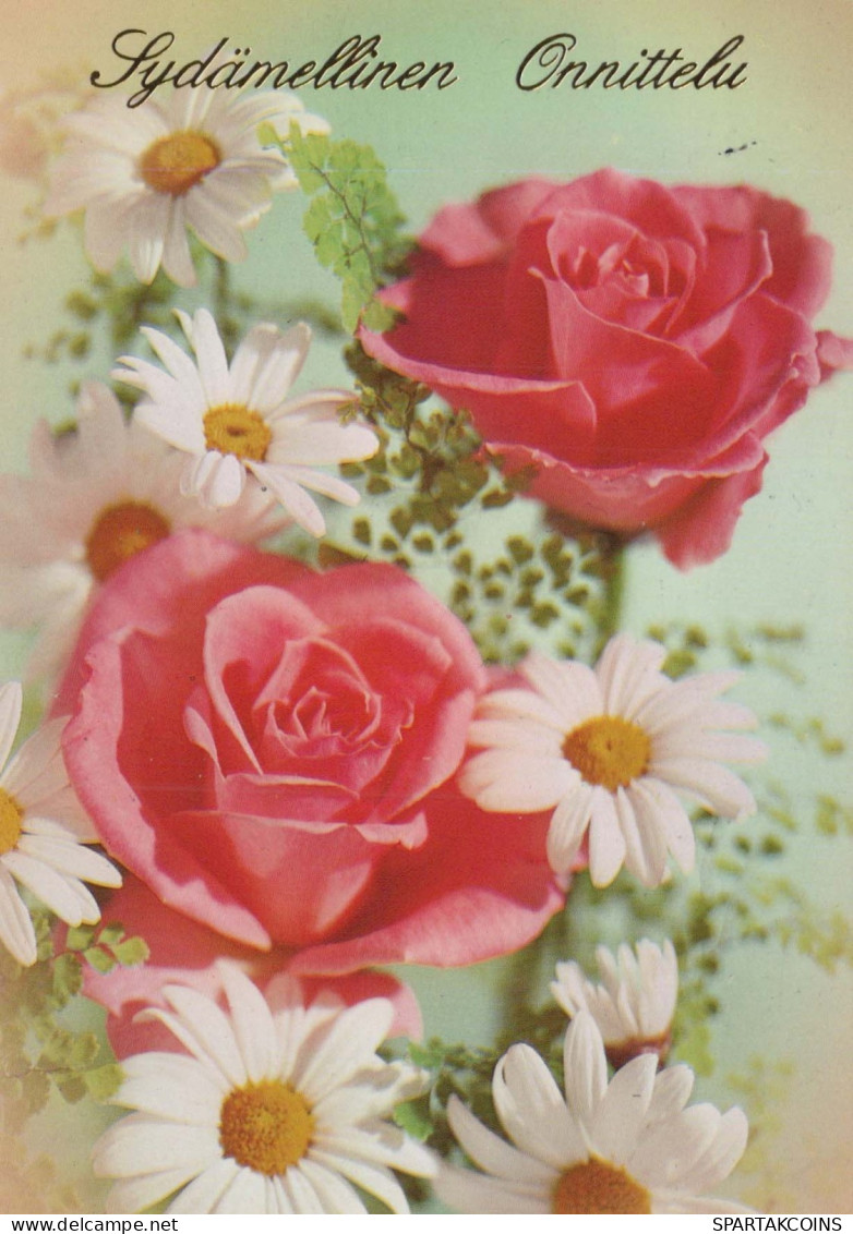 FLOWERS Vintage Postcard CPSM #PAS126.GB - Flowers