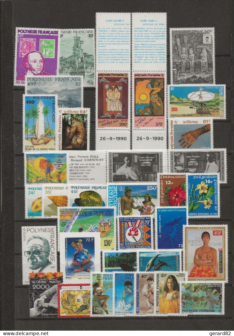 POLYNESIE   LOT DE 34 TIMBRES  N**  BONNE COTE - Collections, Lots & Series