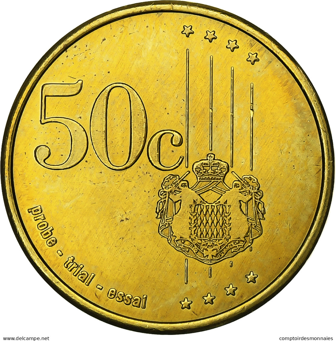 Monaco, 50 Euro Cent, Unofficial Private Coin, 2006, Laiton, SPL+ - Pruebas Privadas