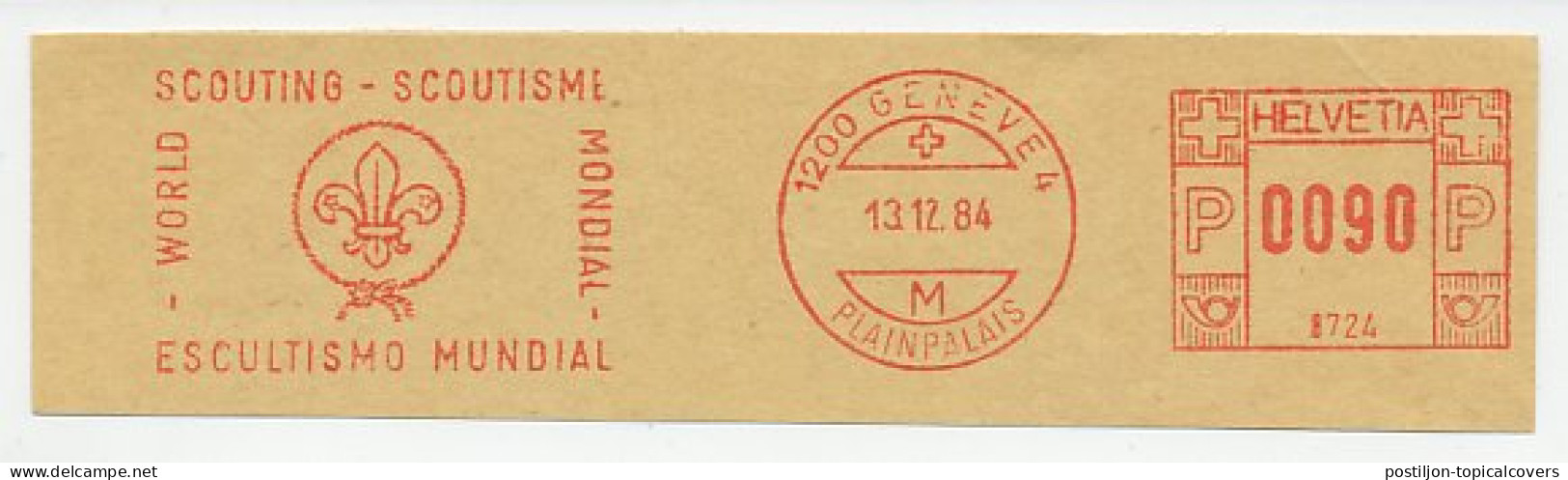 Meter Cut Switzerland 1984 World Scouting - Other & Unclassified