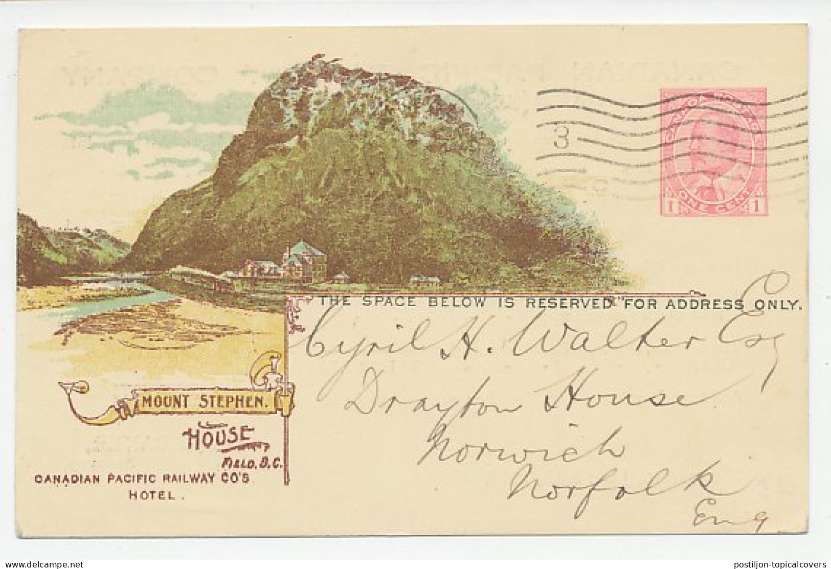 Postal Stationery Canada 1913 Mount Stephen - Pacific Railway Company - Statement Of Earnings  - Otros & Sin Clasificación