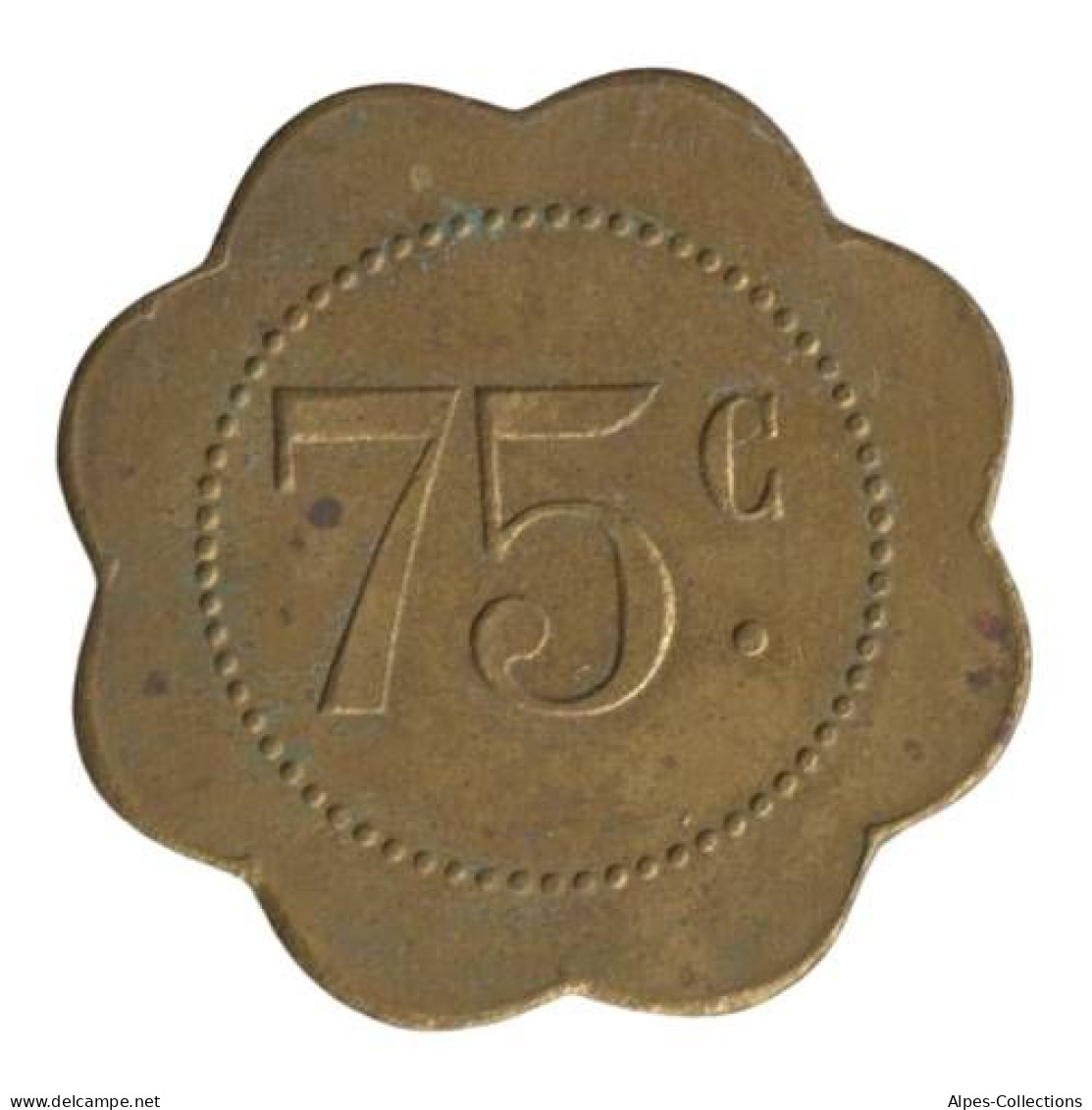 CANNES - 01.04 - Monnaie De Nécessité - 75 Centimes - Monétaires / De Nécessité