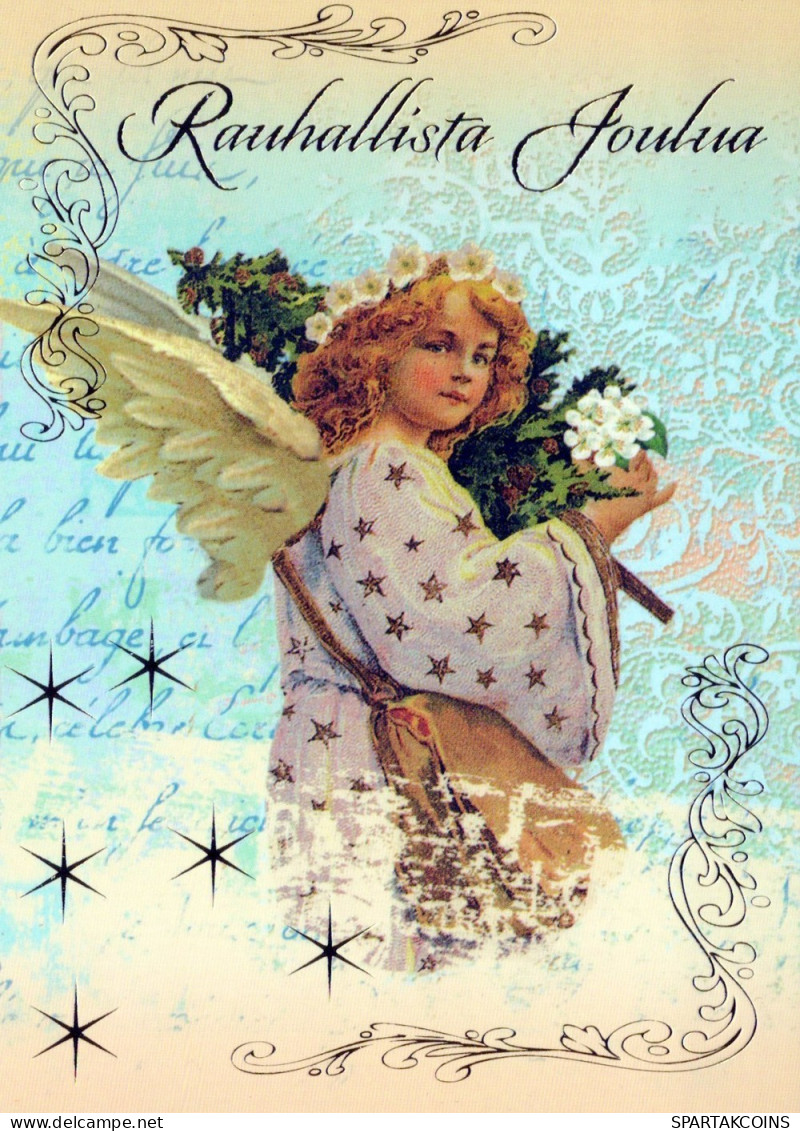 ENGEL WEIHNACHTSFERIEN Feiern & Feste Vintage Ansichtskarte Postkarte CPSM #PAJ176.DE - Anges