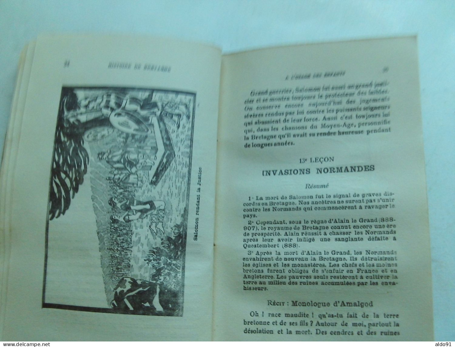 (Bretagne - Imprimerie Lafolye Frères & J. De Lamarzelle - 1941) -  PETITE HISTOIRE de BRETAGNE pour les Enfants