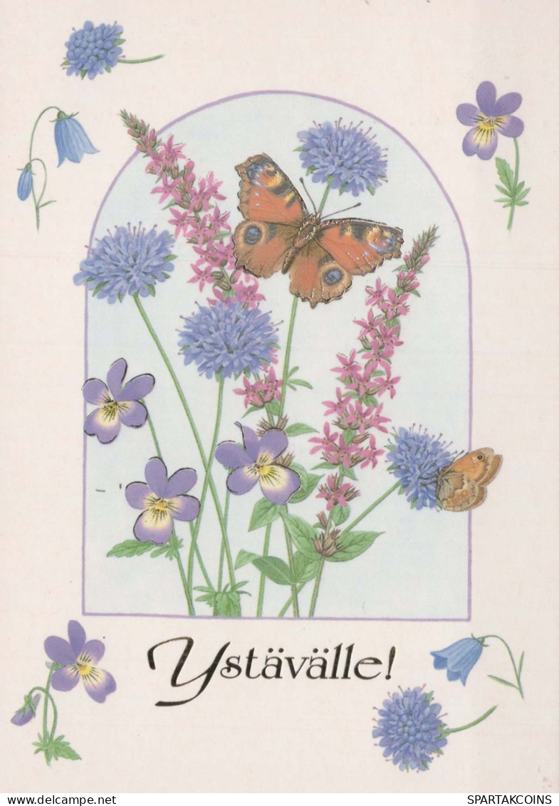 FARFALLA Animale Vintage Cartolina CPSM #PBS445.IT - Vlinders