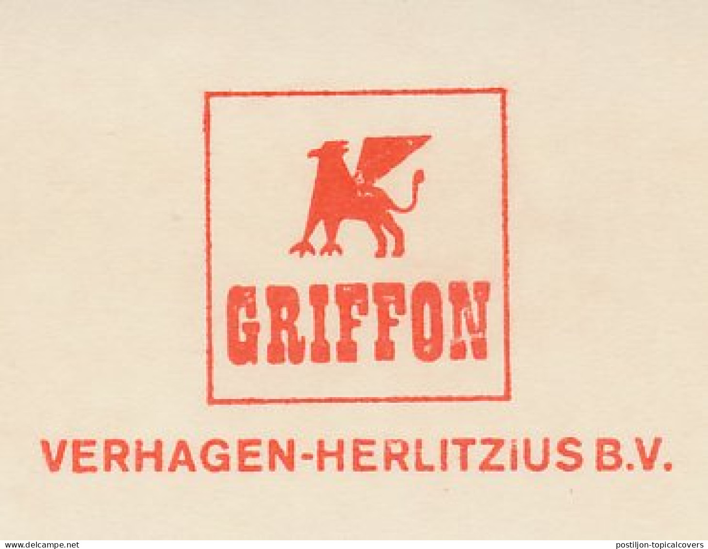 Meter Cut Netherlands 1984 Griffin - Lion - Eagle - Mythologie