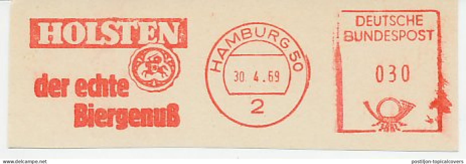 Meter Cut Germany 1969 Beer - Holsten - Vinos Y Alcoholes