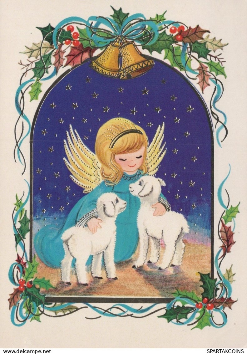 ANGELO Buon Anno Natale Vintage Cartolina CPSM #PAH983.IT - Anges