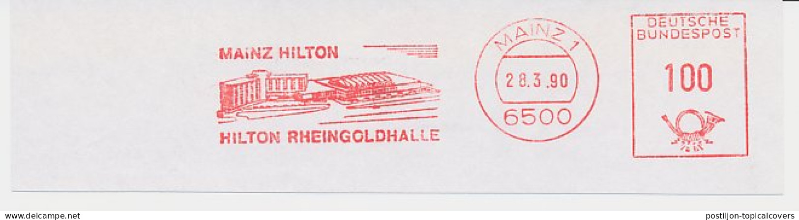 Meter Cut Germany 1990 Hilton Hotel - Mainz - Other & Unclassified